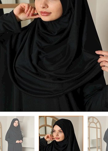 Trendyol & Milla Siyah Uzun Salaş Kadın namaz Elbise