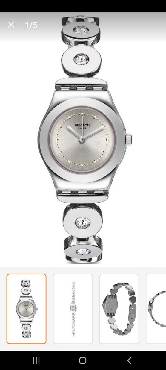 Düğmeli Beyaz Kadın Kol Saati - Görsel 2