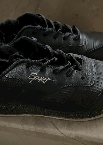 Siyah Bağcıklı Spor Kadın Sneakers