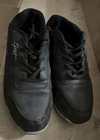 38 Beden Siyah Bağcıklı Spor Kadın Sneakers