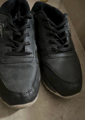 38 Beden siyah Renk Siyah Bağcıklı Spor Kadın Sneakers