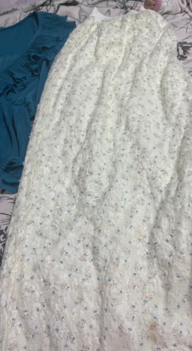 Bohem takim Tarzı Mavi kadın yazlık bluz ve şalvarı ile takım  - Görsel 2