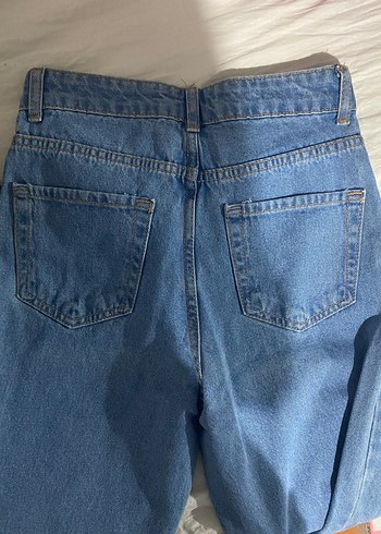 34 Beden Kadın Mavi Denim Midi Boy Kot Pantolon