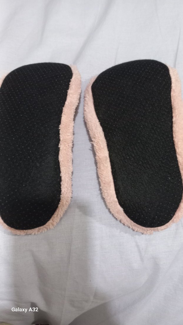 Kızlar için Pembe Sıcak Peluş Terlik - Görsel 3