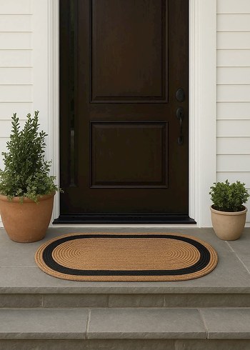 Bej ve hasır siyah desenli 40x60 - Görsel 2