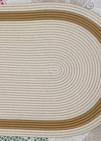 KREMj Bohem Oval  kapı önü banyo paspasi 40x60 - Görsel 2