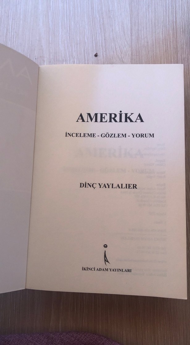 Amerika İnceleme-Gözlem-Yorum Kitabı - Görsel 3