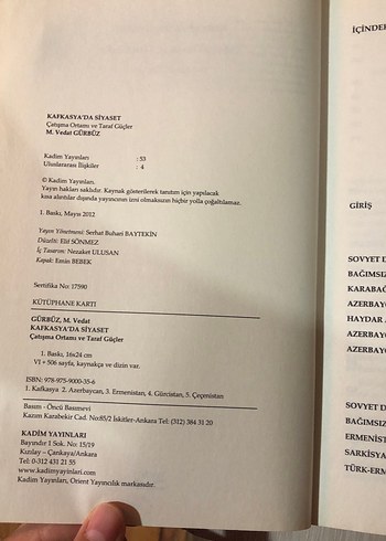 Kafkasya'da Siyaset - Çatışma Ortamı ve Taraf Güçler - Görsel 6