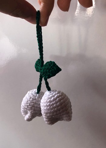 Beyaz laleli Kadın Çanta aksesuarı - Görsel 5