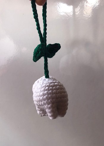 Beyaz laleli Kadın Çanta aksesuarı - Görsel 6