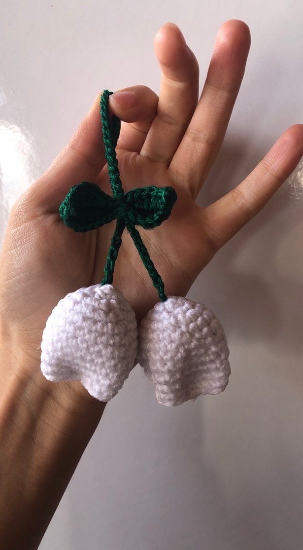 Beyaz laleli Kadın Çanta aksesuarı - Görsel 2