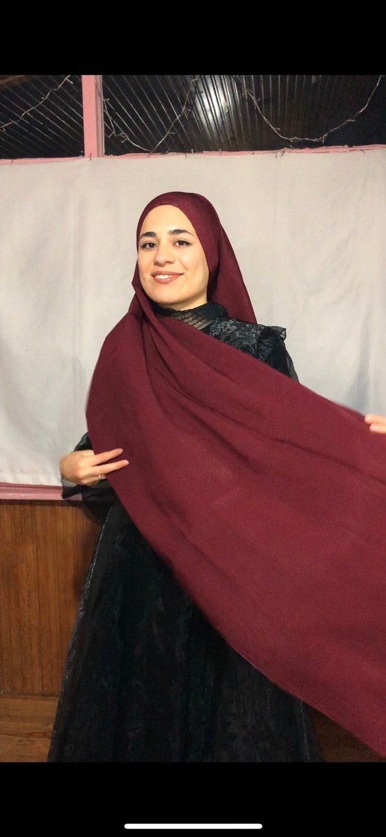 Bordo Kadın Şal - Görsel 2