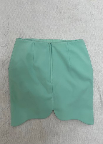 Turkuaz Mini etek - Görsel 2