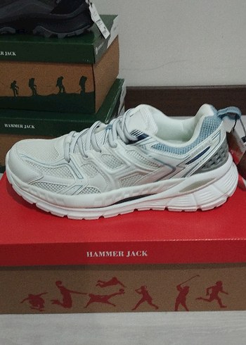 Hammerjack Beyaz Gri Erkek Spor Ayakkabı - Görsel 2