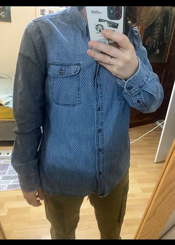 Mudo Mudo Collection Mavi kot gömlek