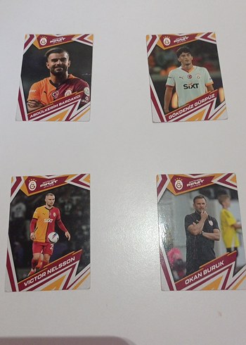 Galatasaray Oyuncu Kartları Seti Kırmızı