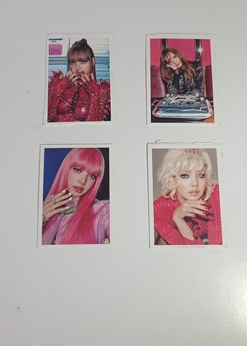 Blackpink Lisa arkalı önlü fotokart