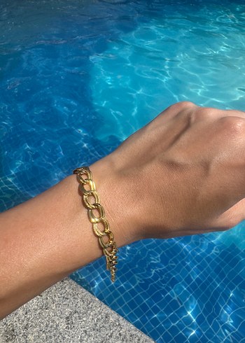 Altın Renk Çelik Samanyolu Bileklik - Görsel 3