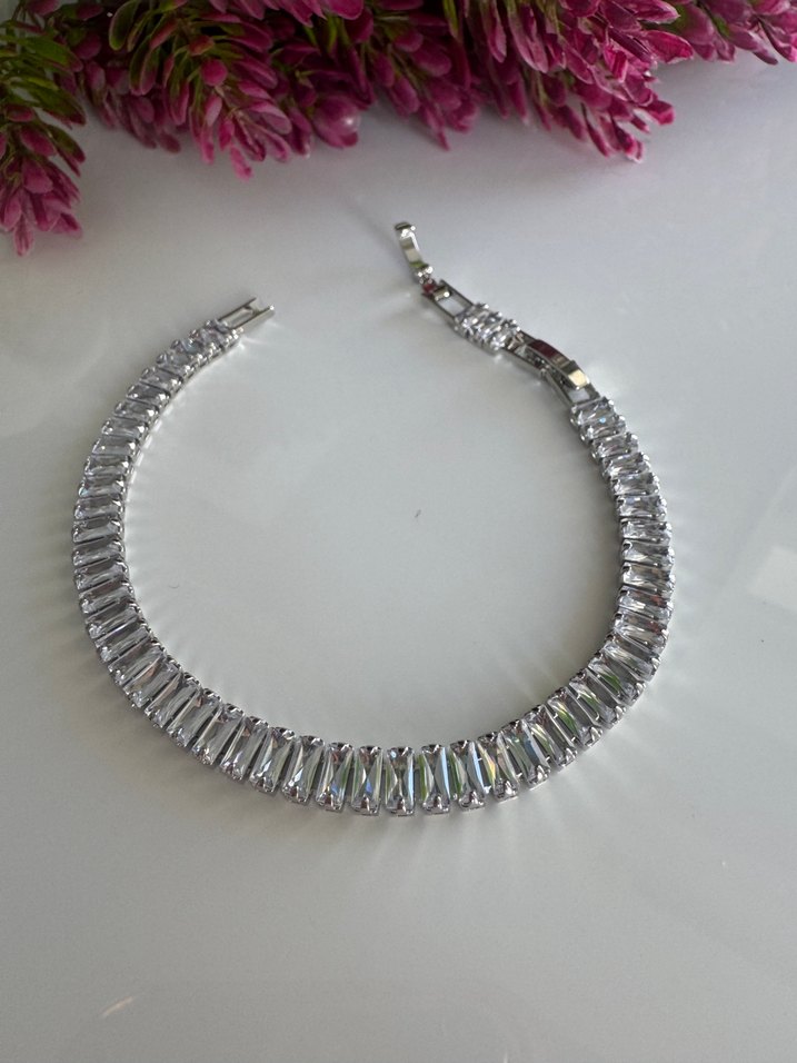 Gümüş Renk Çelik Su Yolu Bileklik - Görsel 2