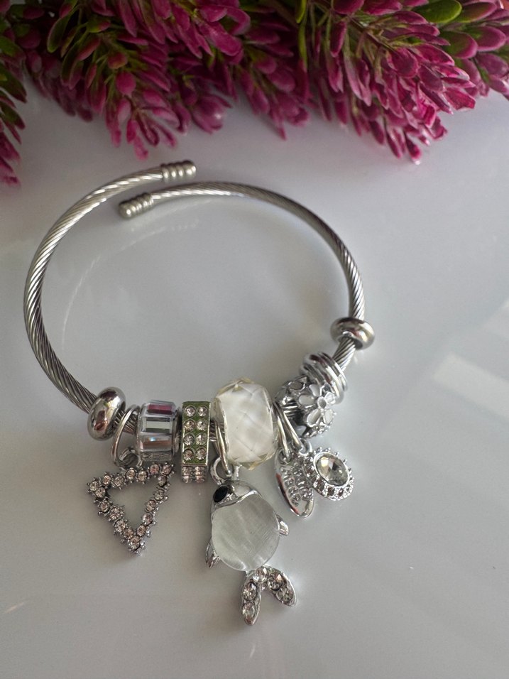 Gümüş Renk Çarmlı Pandora Bileklik - Görsel 2