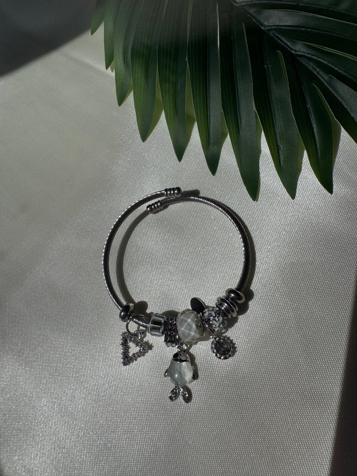 Gümüş Renk Çarmlı Pandora Bileklik - Görsel 3