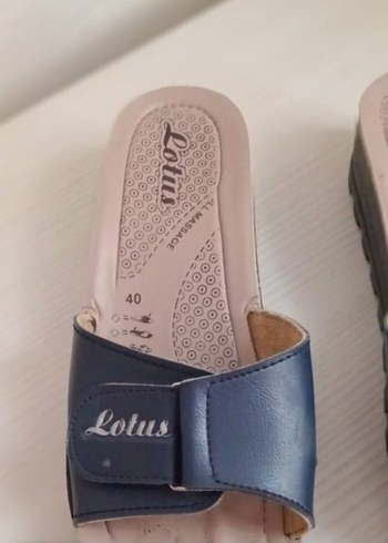 40 Beden mavi Renk Mavi Kadın Dolgu Topuklu #Terlik