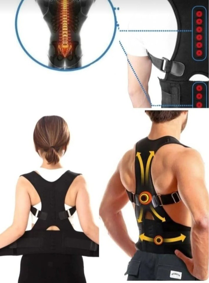 Dik duruş korsesi ortopedik kamburluk önleyici bel sırt omuz - Görsel 2