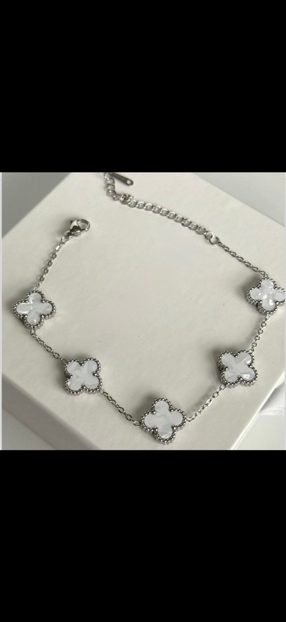 VAN CLEEF YONCA ÇELİK GÜMÜŞ/BEYAZ BİLEKLİK - Görsel 3