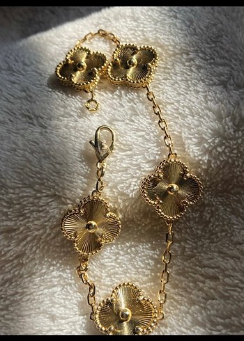 Diğer İkili Set YONCA VAN CLEEF KOLYE VE BİLEKLİK SET ÇELİK