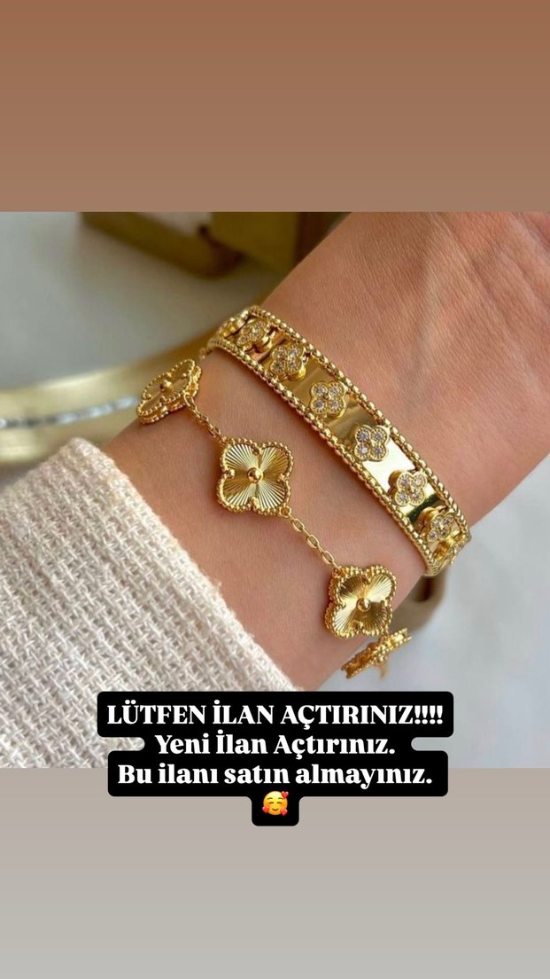 VAN CLEEF YONCA GOLD BİLEKLİK ÇELİK - Görsel 2
