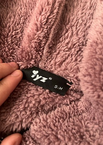 Diğer Bordo Kapüşonlu Peluş Kadın Ceket