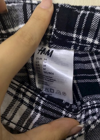 H&M Kareli Eşofman - Görsel 2