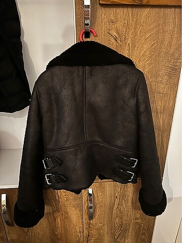 Bershka Bershka Suni Yünlü Biker Ceket