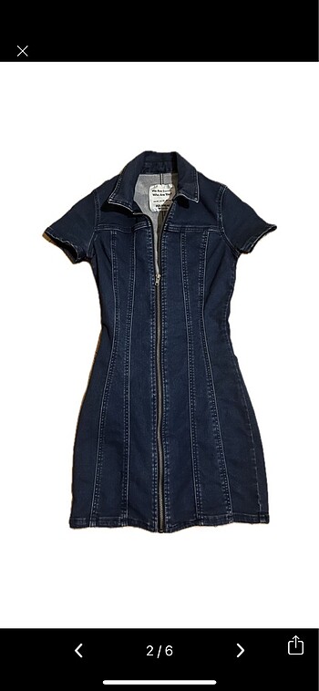 xs Beden Pull and Bear Jean Elbise