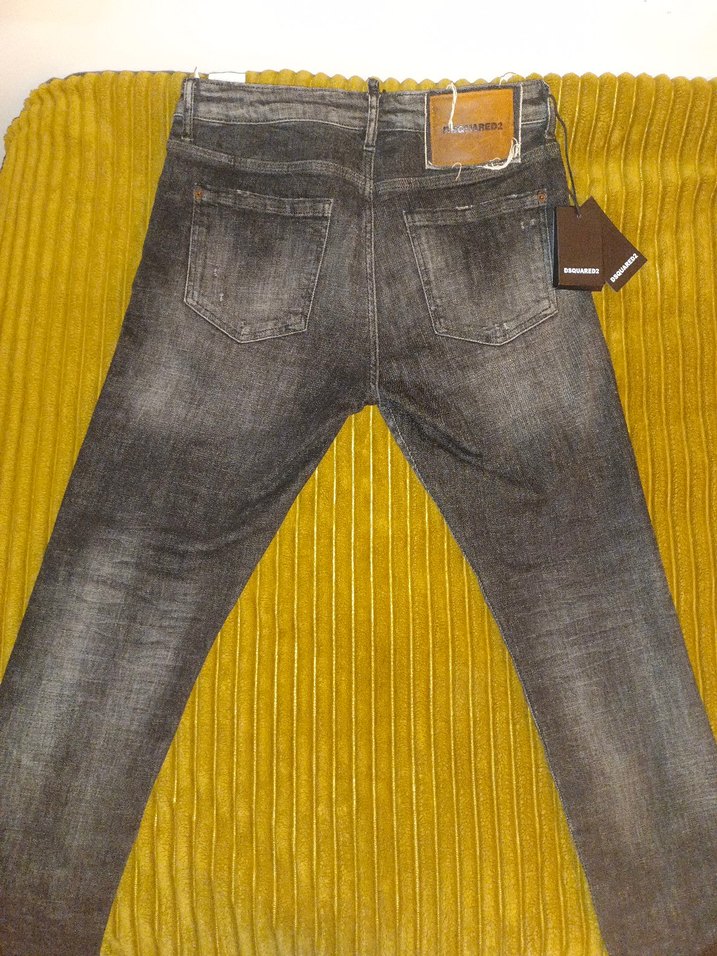 Gri Regular Fit Erkek Kot Pantolon dsquared 31/32 beden pantolon - Görsel 3