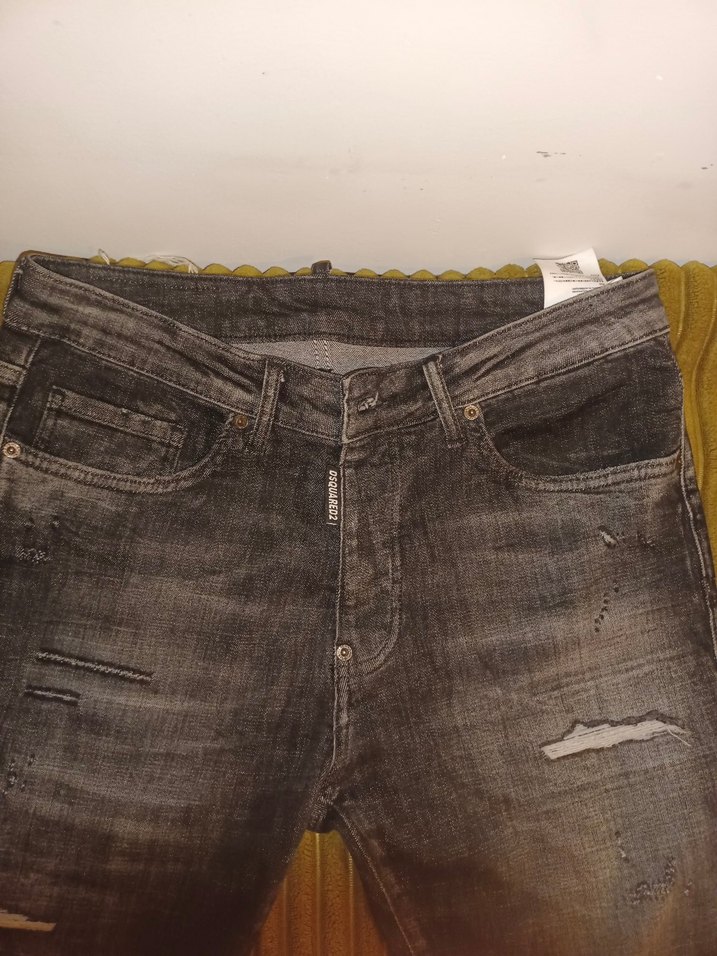 Gri Regular Fit Erkek Kot Pantolon dsquared 31/32 beden pantolon - Görsel 4