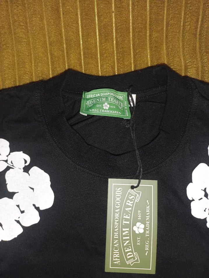 denim teras çiçek baskılı tişört - Görsel 3