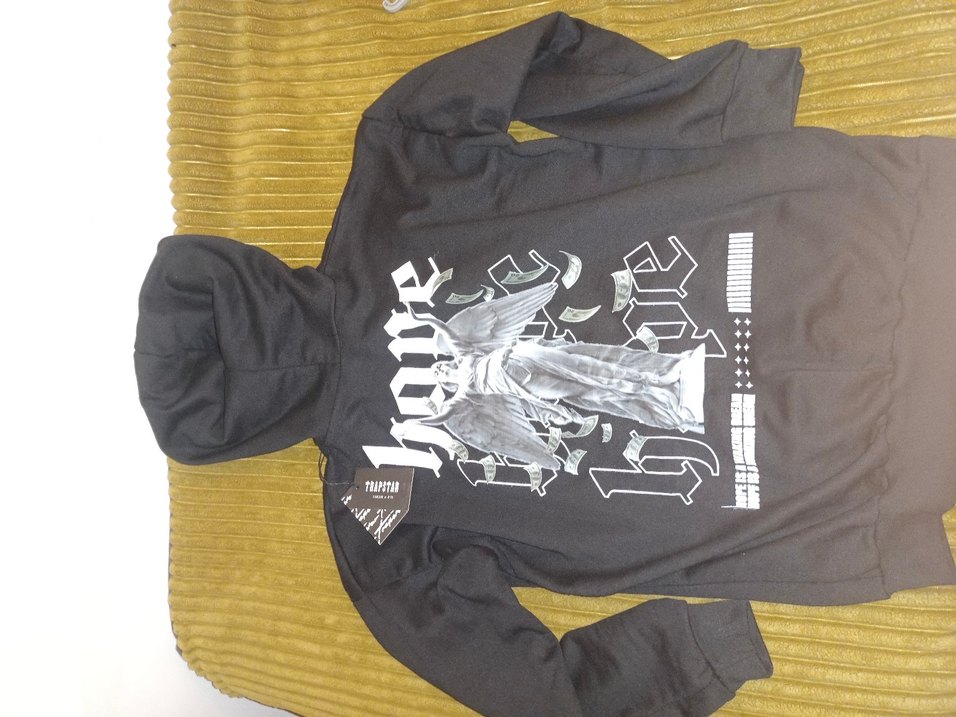 Kadın Siyah Kapüşonlu İnce Sweatshirt TRAPSTAR - Görsel 4