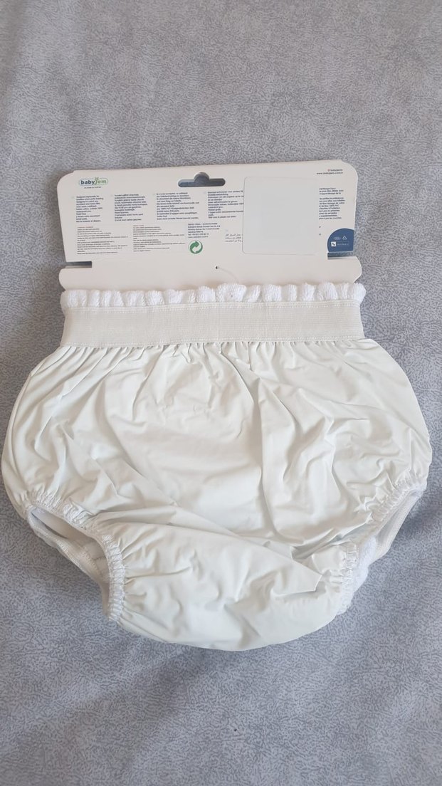 babyJem Pastel Mavi beyaz alıştırma  Külot 2'li - Görsel 3