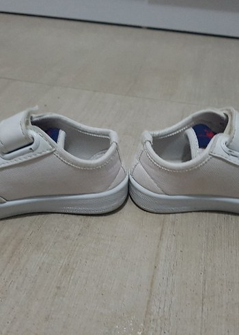 USPA Beyaz Erkek Çocuk Spor Ayakkabı Velcro - Görsel 6