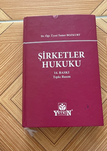 Şirketler Hukuku 14. Baskı - Dr. Tamer Bozkurt