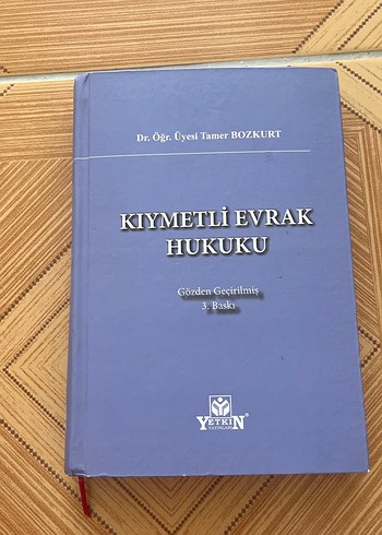 Kıymetli Evrak Hukuku - 3. Baskı