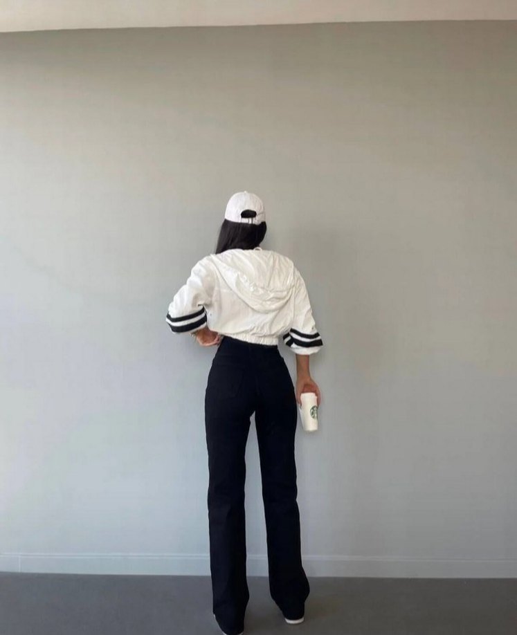 Kadın Regular Fit Siyah Denim Pantolon - Görsel 2