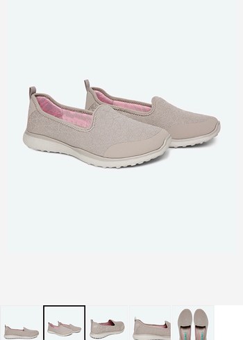36 Beden ten rengi Renk Skechers Microburst bağcıksız spor ayakkabı