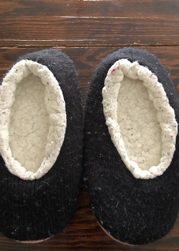 Siyah Unisex Genç Peluş Pandüf