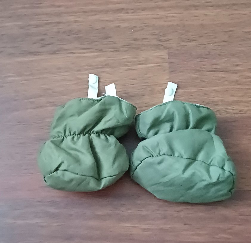 Kapüşonlu Yeşil Bebek Tulumu - Görsel 4