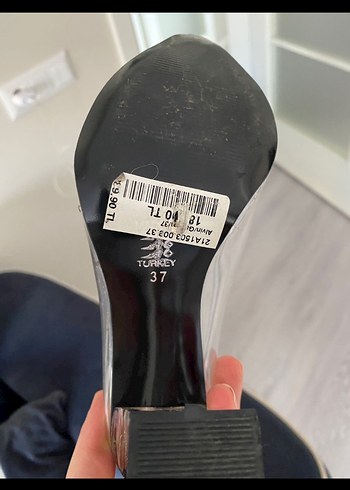 Diğer Şeffaf Cam Stiletto Çiçekli Kadın Ayakkabı