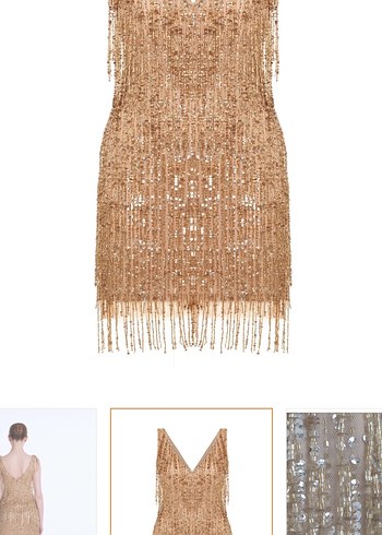 ADL Gold after party elbisesi - Görsel 6