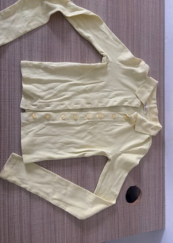 Sarı Stradivarius Kadın Bluz Gömlek, Uzun Kollu, Düğmeli