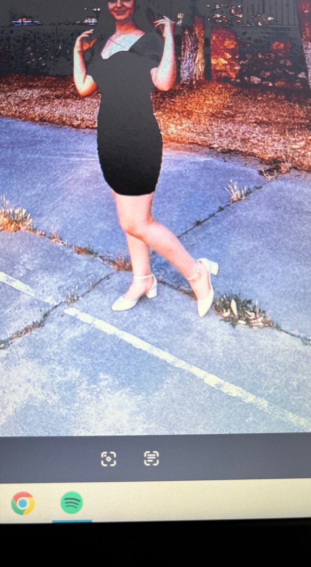 Siyah Drapeli Midi Gotik Kadın Elbise - Görsel 2